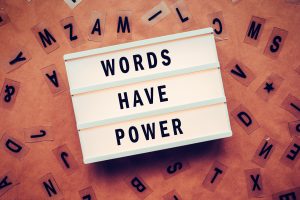 Positive words scaled
