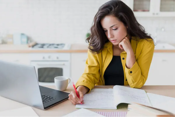 medium shot woman with laptop wr